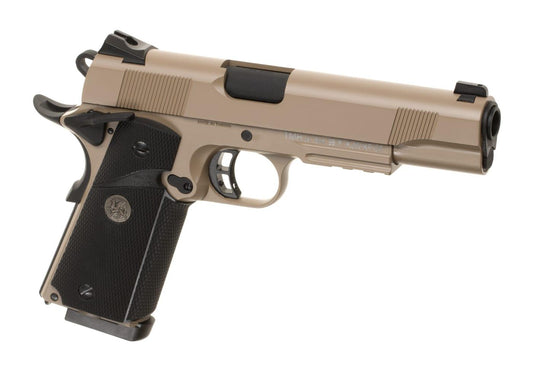 KJW M1911 MEU Full Metal GBB Pistol Tan